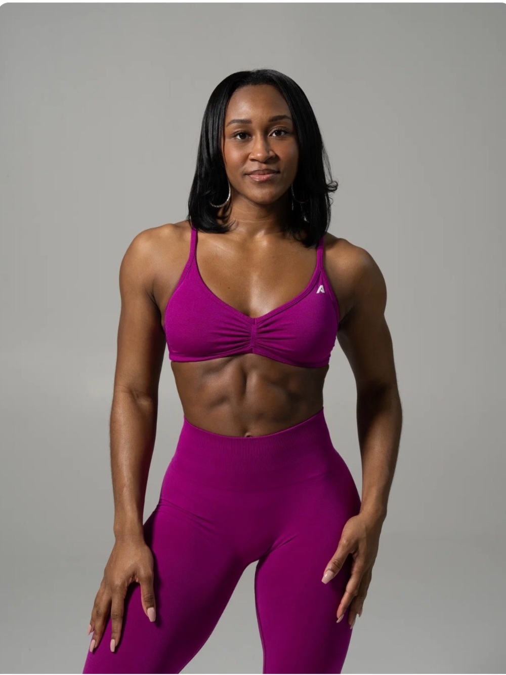 Alphalete SANDY BRA - Dark Fuchsia